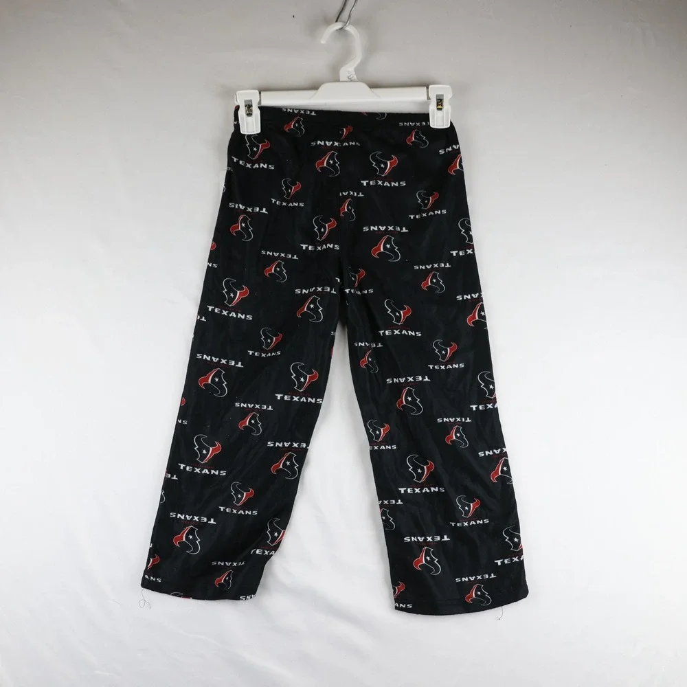 Houston Texans Boys Pajama Pants XS 4/5 Youth Black NFL Football Team‎ Apparel
